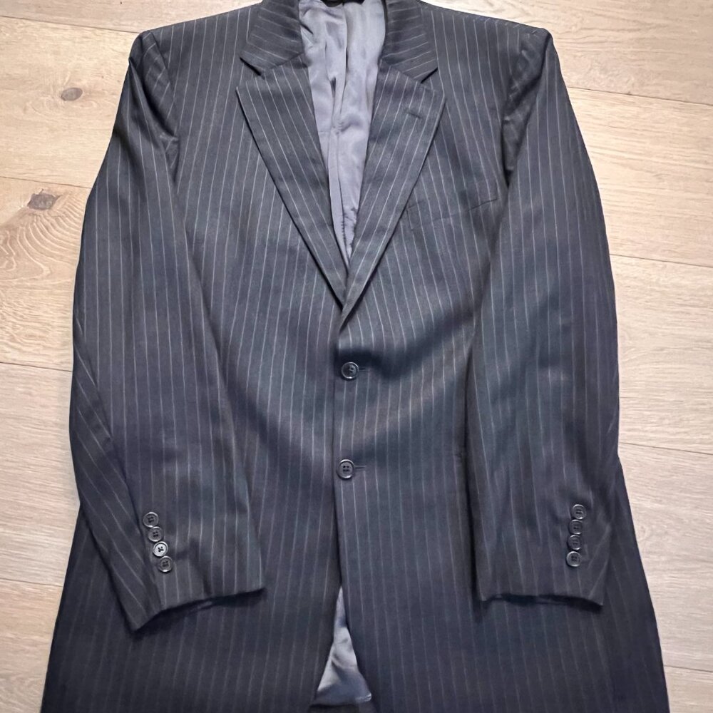 Brooks Brothers 346 Charcoal Gray Pinstriped Suit - Picture 5 of 8